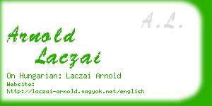 arnold laczai business card